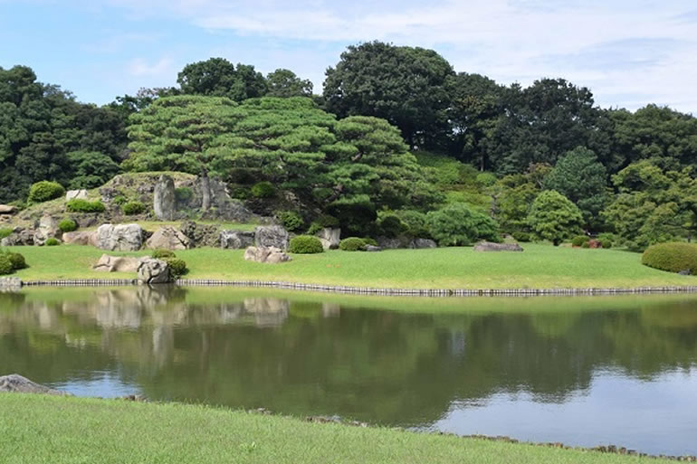 六義園のしだれ桜