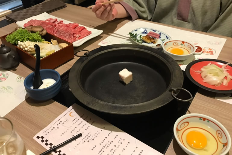 紗ら　すき焼き