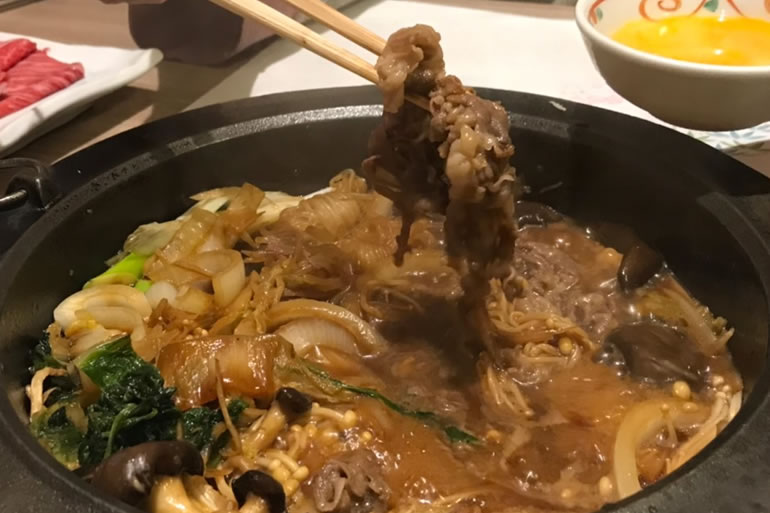 紗ら　すき焼き